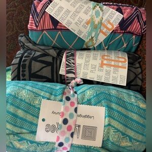 Lularoe TC, Lot of 3 pairs of Aztec leggings Brand new with tags tall & curvy